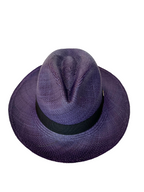 Classic Panama Hat - Navy with Black Band