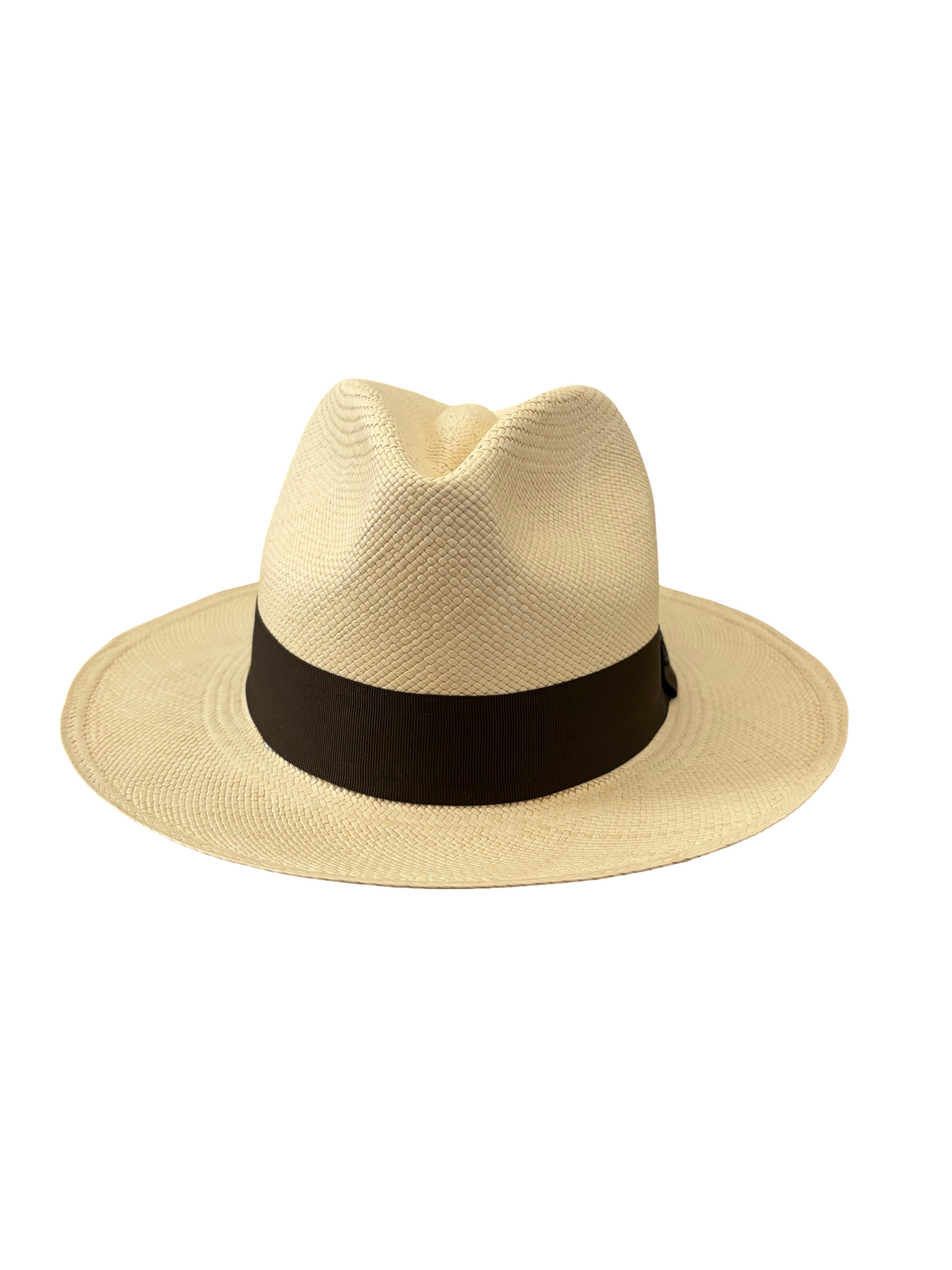 Classic Panama Hat - Natural with Brown Band