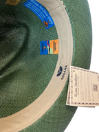 Classic Panama Hat - Dark Green with Black Band