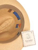 Classic Panama Hat - Beige with Light Brown Band