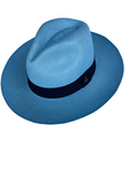Classic Panama Hat - Light Blue with Black Band