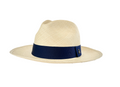 Classic Panama Hat - Natural with Navy Band