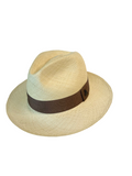 Classic Panama Hat - Natural with Light Brown Band