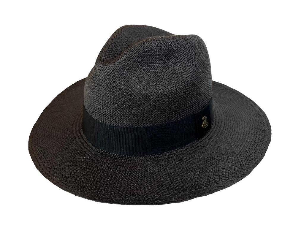 Classic Panama Hat - Black with Black Band