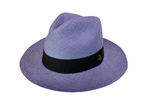 Classic Panama Hat - Blue with Black Band