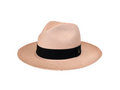 Classic Panama Hat - Pink with Black Band