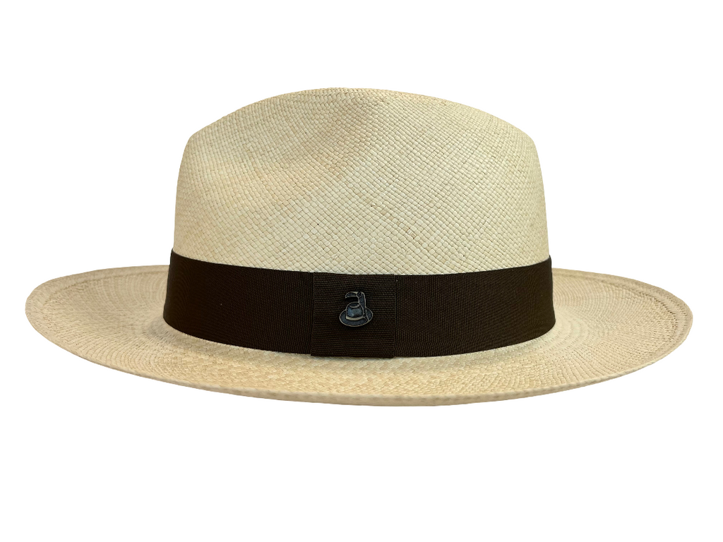 Classic Panama Hat - Natural with Brown Band