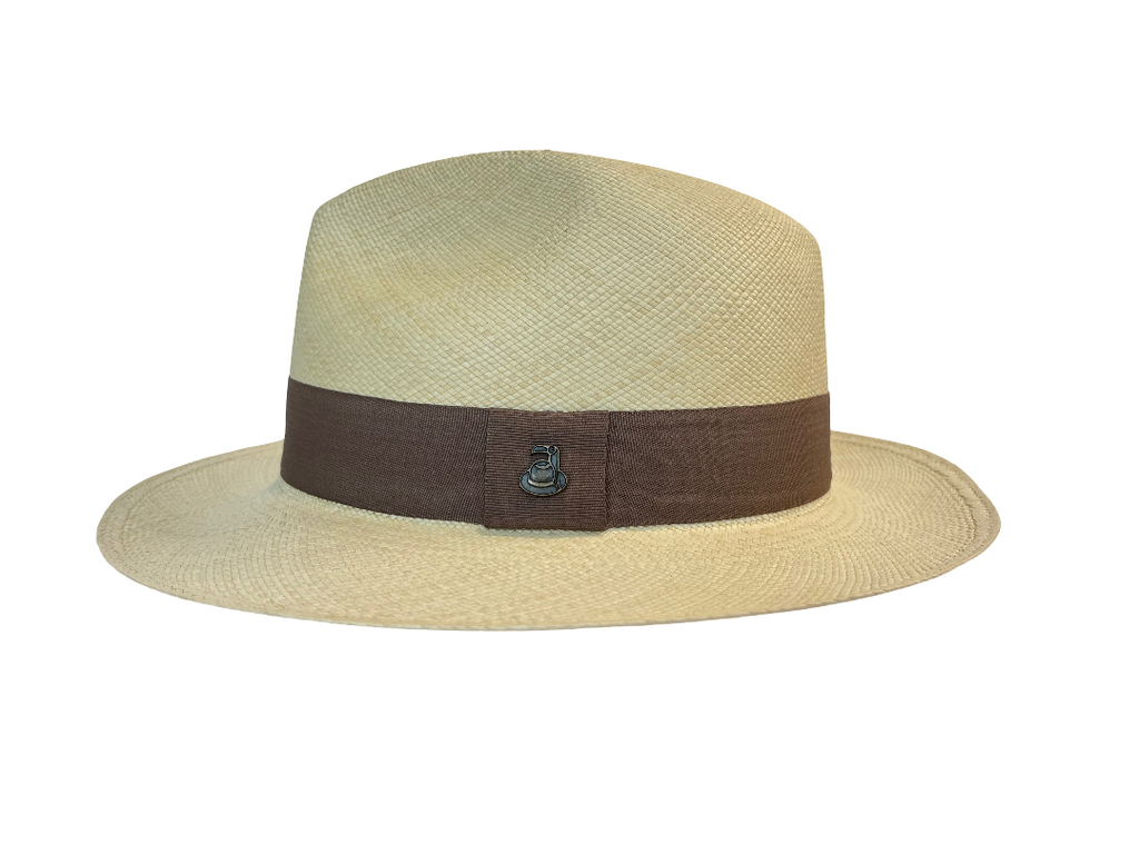 Classic Panama Hat - Natural with Light Brown Band