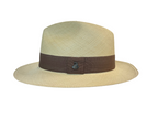 Classic Panama Hat - Natural with Light Brown Band