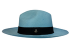 Classic Panama Hat - Light Blue with Black Band