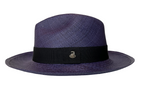 Classic Panama Hat - Navy with Black Band
