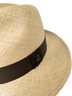 Classic Panama Hat - Beige with Brown Band