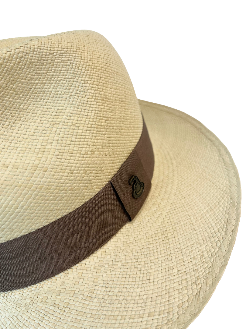 Classic Panama Hat - Natural with Light Brown Band