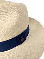 Classic Panama Hat - Natural with Navy Band